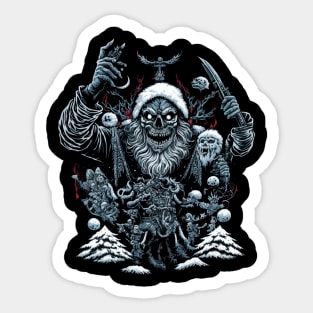 Horror Christmas Sticker